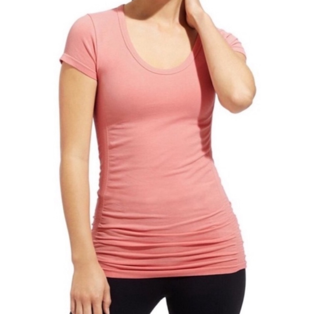 ATHLETA Organic Pure Cotton Tee Peach Size M